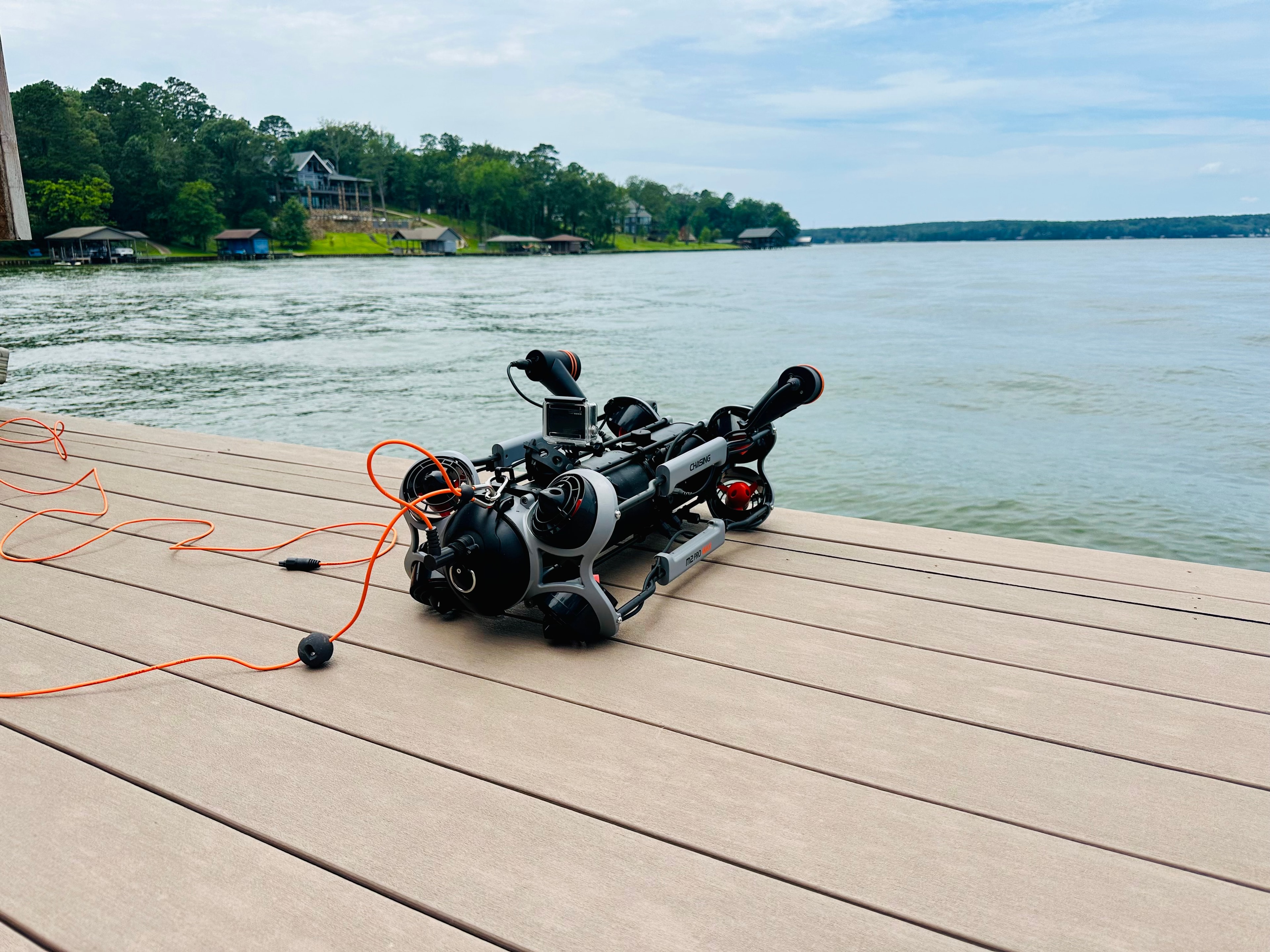 ROV staged and ready — lakeside